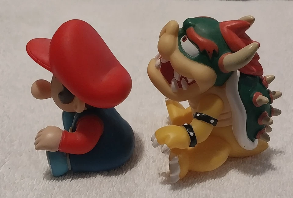 Furuta Super Mario Baby Mario And Bowser Figure Nintendo 2009 Japan - Image 4 of 4