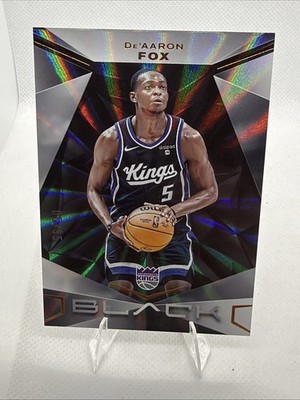 2023-24 Panini Black De'Aaron Fox #49 Copper 5/35 Jersey Match Sacramento Kings