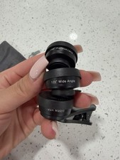 Phone Camera Lens Clip On 3 Different Styles: Macro, Fisheye, Wide Angle