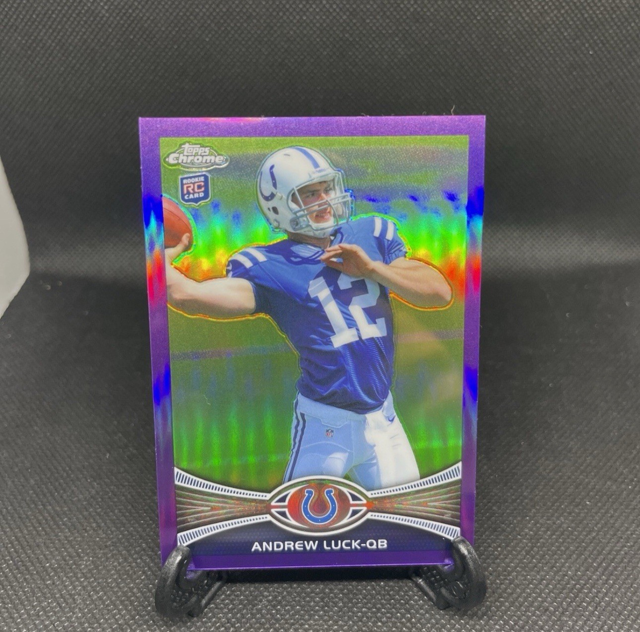 2012 Topps Chrome - Andrew Luck #1 Purple Refractor /499 (RC)