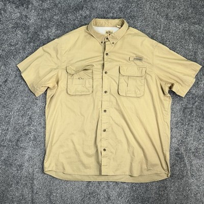 Red Head Brand Co. Shirt Men s 2XL Tan Fishing Hiking Camping Trail Outdoor