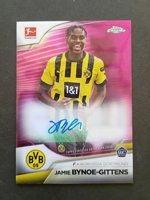 Jamie Bynoe Gittens 2022-23 Topps Chrome Autographs /150 Purple Refractor Rookie