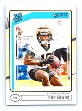 #362 2024 Donruss Rated Rookie BASE Bub Means RC New Orleans Saints