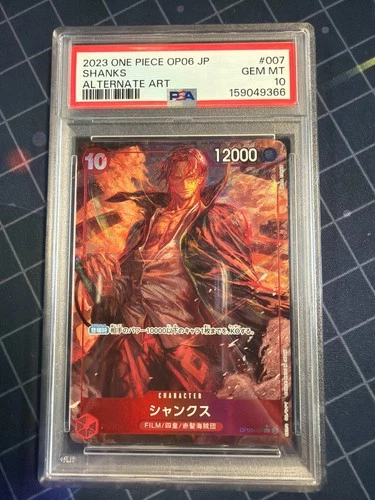 PSA 10 Shanks Alternate Art OP06-007 SR Wings of the Captain Japanese
