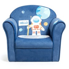 Kids Astronaut Sofa Children Armrest Couch Upholstered Chair Toddler Furniture