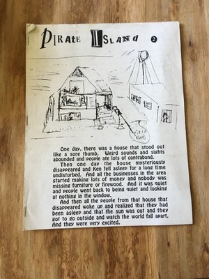 PIRATE ISLAND #2 zine Portland 1990s Rob los Ricos anarchism elf personal rants
