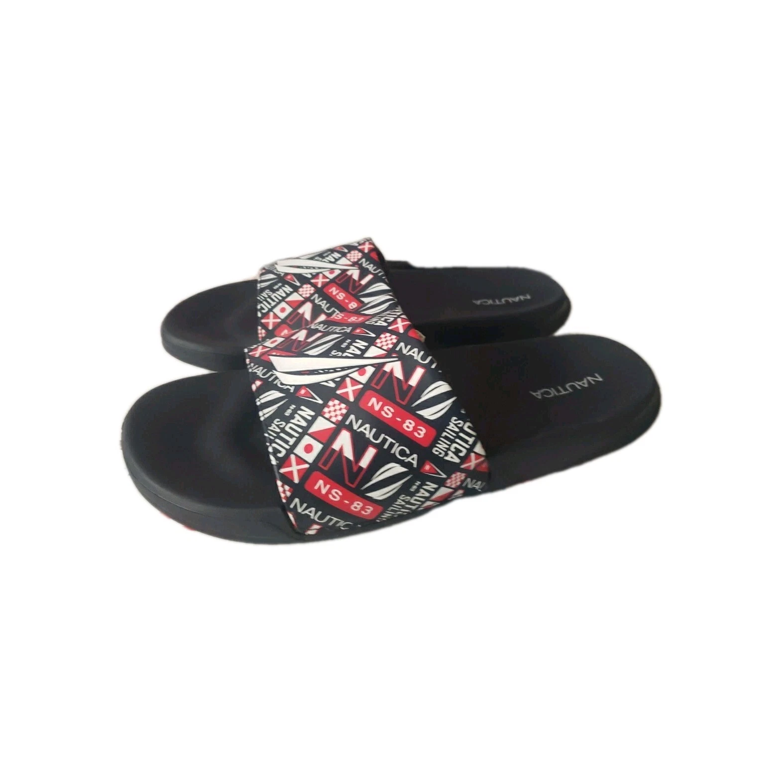 Nautica Men's sz 10 Slide Sandals Comfort "TRUCHMAN" NWT NAVY T3#18