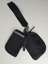 Lululemon Dual Pouch Wristlet Matte BLACK NWT