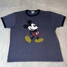 Walt Disney World Navy Blue Mickey Mouse Tshirt Large
