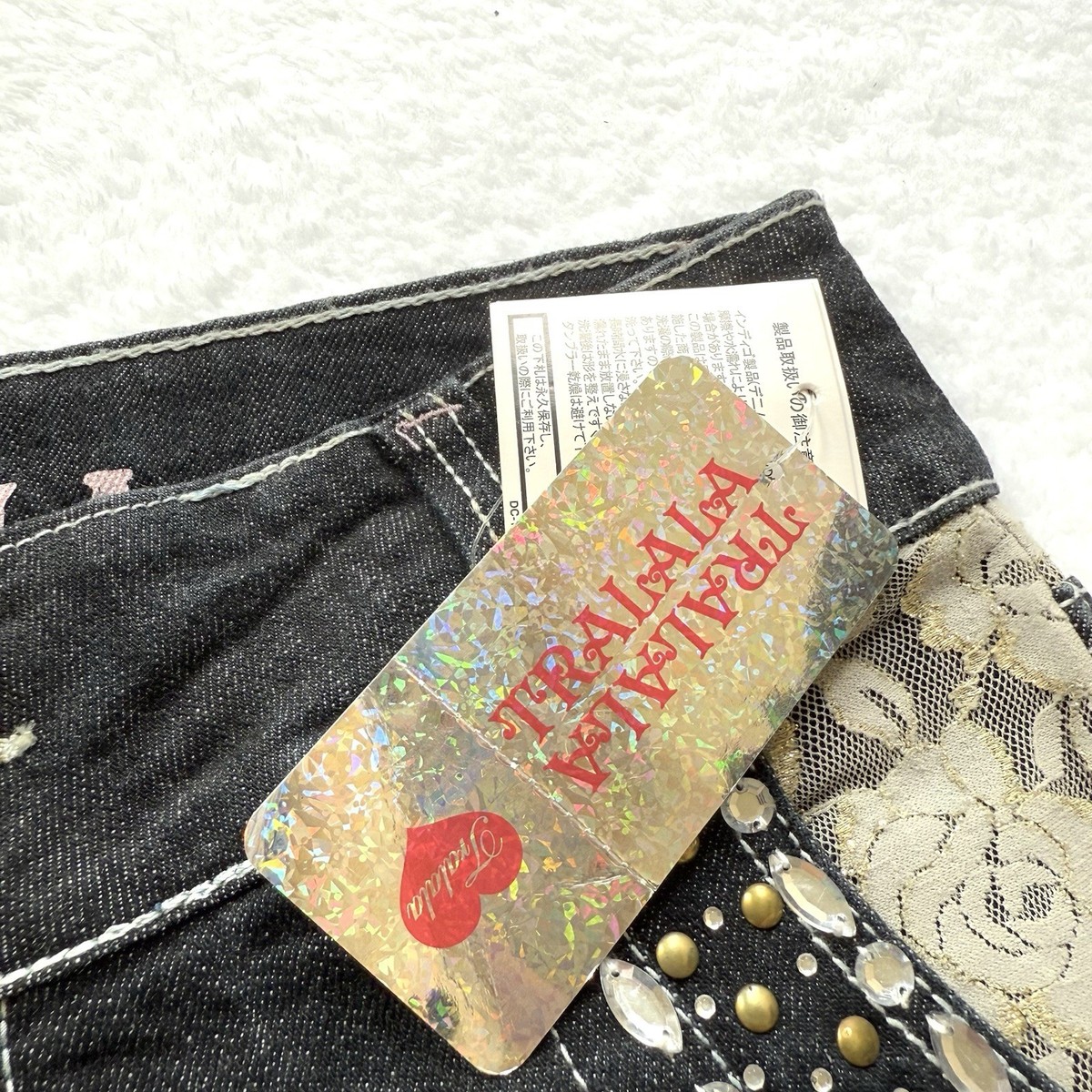 NEW Tralala Liz Lisa Jeans Lace limestones kawaii hime gal Y2K