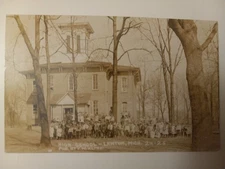 1911 RPPC Lawton Michigan High School Real Photo Postcard Kalamazoo MI