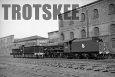 Larger Negative BR British Railways Steam Loco Class 6P Jubilee 45593 c1950