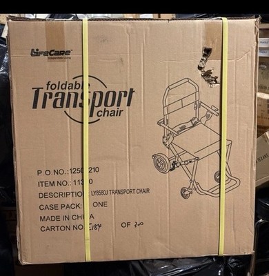 New Lightweight Transport Wheelchair Folding Aluminium Travel Chair Mobility