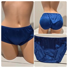 Shadowline 11032 Women's Bikini Panty Nylon Brief Classic Blue