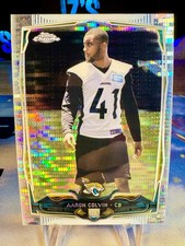 2014 Aaron Colvin Topps Chrome Pulsar Refractor Rookie Card #201 Jaguars