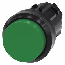 Siemens 3Su1000-0Bb40-0Aa0 Push Button Operator, Green, Plastic Bezel
