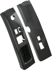 Pair Window Switch Bezel Cover Front Left Right Side Door Switch Panel Trim Carb