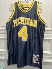 Chris Webber Mitchell & Ness Michigan Authentic Jersey 44 L  $300 Retail