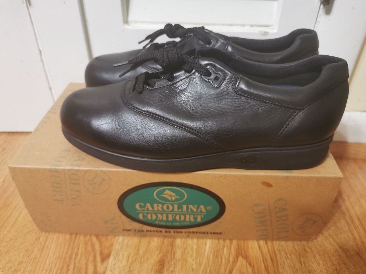 Carolina Black Leather Safety Steel Toe Shoes Sz 10 Carolina Black Leather Safety ESD Steel Toe Work Shoes  main image 3