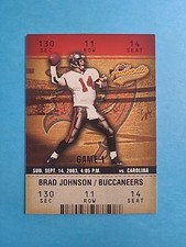 BRAD JOHNSON 2003 FLEER AUTHENTIX FOOTBALL CARD # 83 I1567