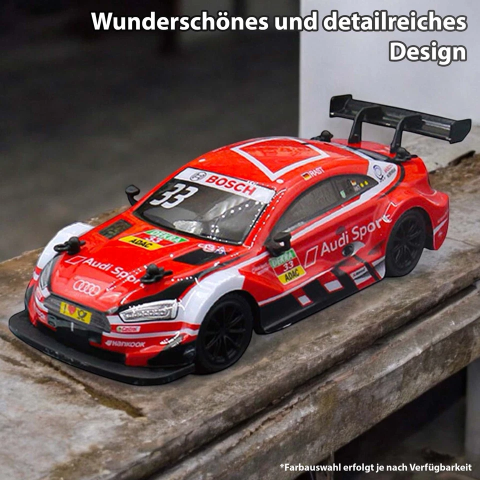 RC ferngesteuerter Audi RS5 DTM Lizenz-Auto, 2.4GHz Modell, 1:24 Renn-Fahrzeug - Bild 3 von 4