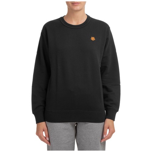 Kenzo Sweatshirt with Tiger Patch S Black Cotton