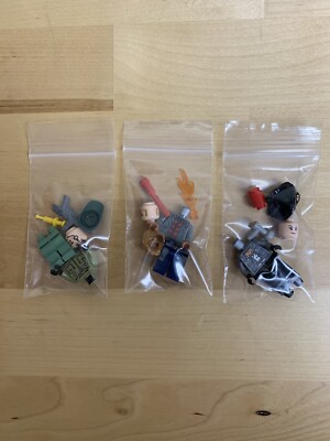 All 3 minifigures from LEGO 76944 T. rex Dinosaur Breakout: Owen
