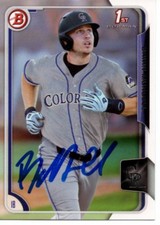 Brian Mundell Colorado Rockies 2015 Bowman Rookie Signed Card