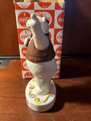 1998 Coca-Cola Hippie Bear Figurine With Original Box | eBay
