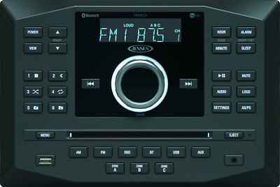 Jensen JWM62A Wallmount Bluetooth RV Stereo with App Control, DVD|CD|USB|AUX|RCA