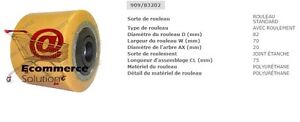 GALET ROUE TRANSPALETTE JUNGHEINRICH EJE120 dim 82 70 75 20 mm PIECES DETACHEES