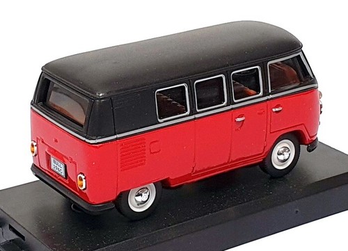 Cararama 1/43 Scale CARA04 - VW Volkswagen Microbus - Red/Black - Picture 2 of 5
