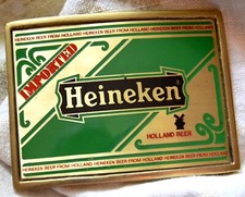 Imported Heineken Holland Beer BBB Brass 1978 Baron Buckle 9074
