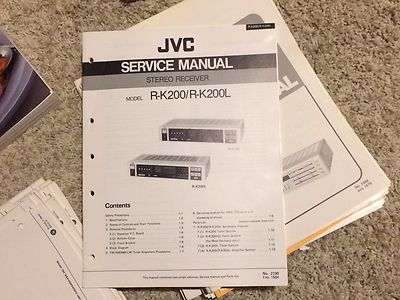JVC Original Service Manual Factory Repair Schematic for Receiver Turntable Reel