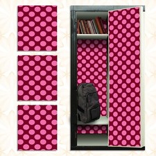 Magnetic Locker Wallpaper Made in USA - Pack of 3 Sheets - Polka Dot vg 006 