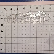 Universal Thin Metal Die Cut Tool Deer Forest Camp Scouts Hunt park dusk twiligh