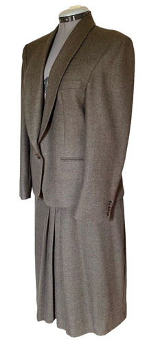 Vintage Bristol County 100% Wool Equestrian Blazer/Skirt Set Womens Size 16 USA - Afbeelding 2 van 24