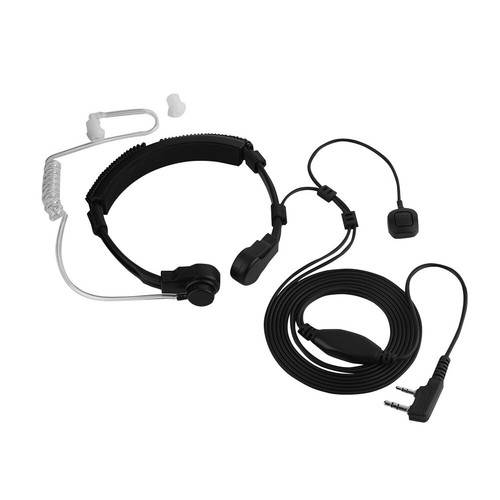 Throat Shock Headphone Extendsible Finger PTT Ear Airway Throat Wheat - Zdjęcie 9 z 11