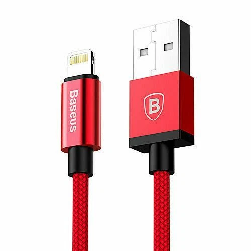 Baseus USB-A Male to 8Pin Male Fast Charging Data Cable in Red 1.8m - Image 2 of 4