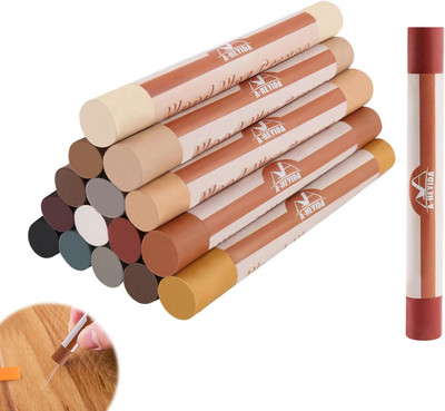 Wood Filler Sticks - 16 Colors Wood Repair Wax Crayons, Furniture Scratch Wax 