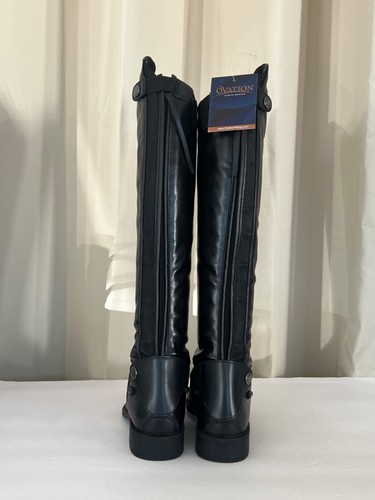 Ovation Damen schwarz Sofia Grip hoher Reitstiefel Größe 6 - Bild 2 von 8