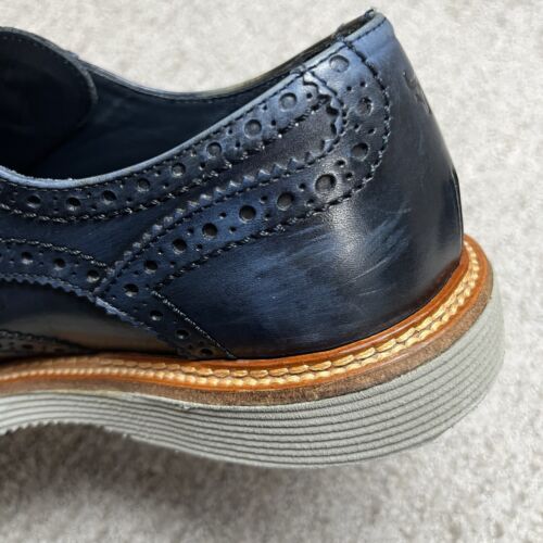 Trask Punta de Ala Zapatos Oxford Para Hombres 9 Azul Cuero Brogue ExtraLigero Vestido Deportivo - Imagen 18 de 24