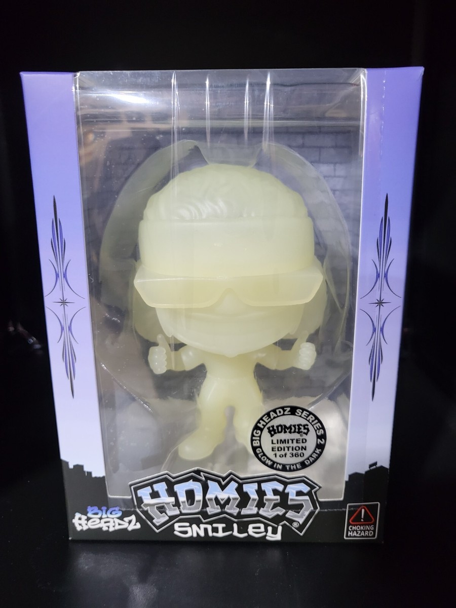 HOMIES Big Headz Series #2 Collectables Smiley Glow in the Dark | eBay