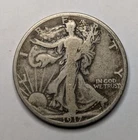 1917 S WALKING LIBERTY HALF DOLLAR - REVERSE MINT MARK- FINE
