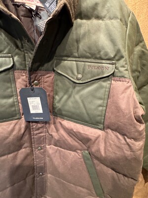 FILSON Down Jac Shirt Otter Green New with Tags in Bag XL | eBay