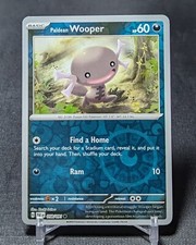 Paldean Wooper Common Reverse Holo Darkness PALDEAN FATES Pokemon Card 058/091