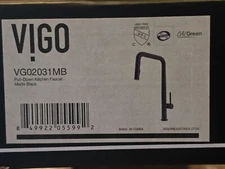 Vigo VG02031MB Parsons Pull-Down Sprayer Kitchen Faucet in Matte Black
