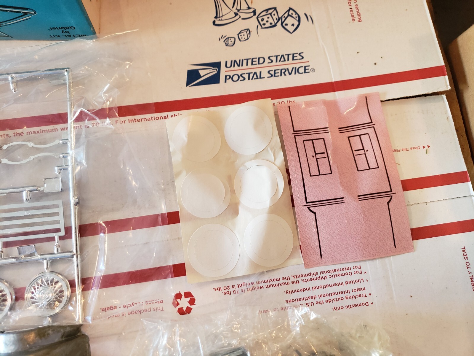 1930 Packard Dietrich Original Unbuilt Hubley Gabriel Metal Model Car