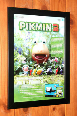 Pikmin Nintendo Switch Wii U Rare Small promo Poster Ad Page