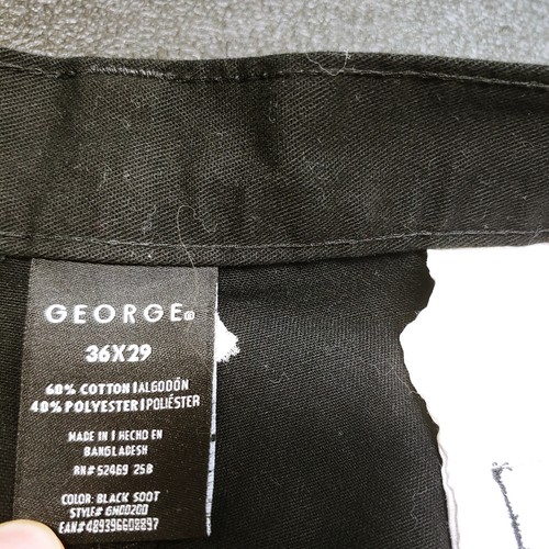 George Herren Größe 36x29 schwarz Denim Chino Hose - Bild 13 von 16